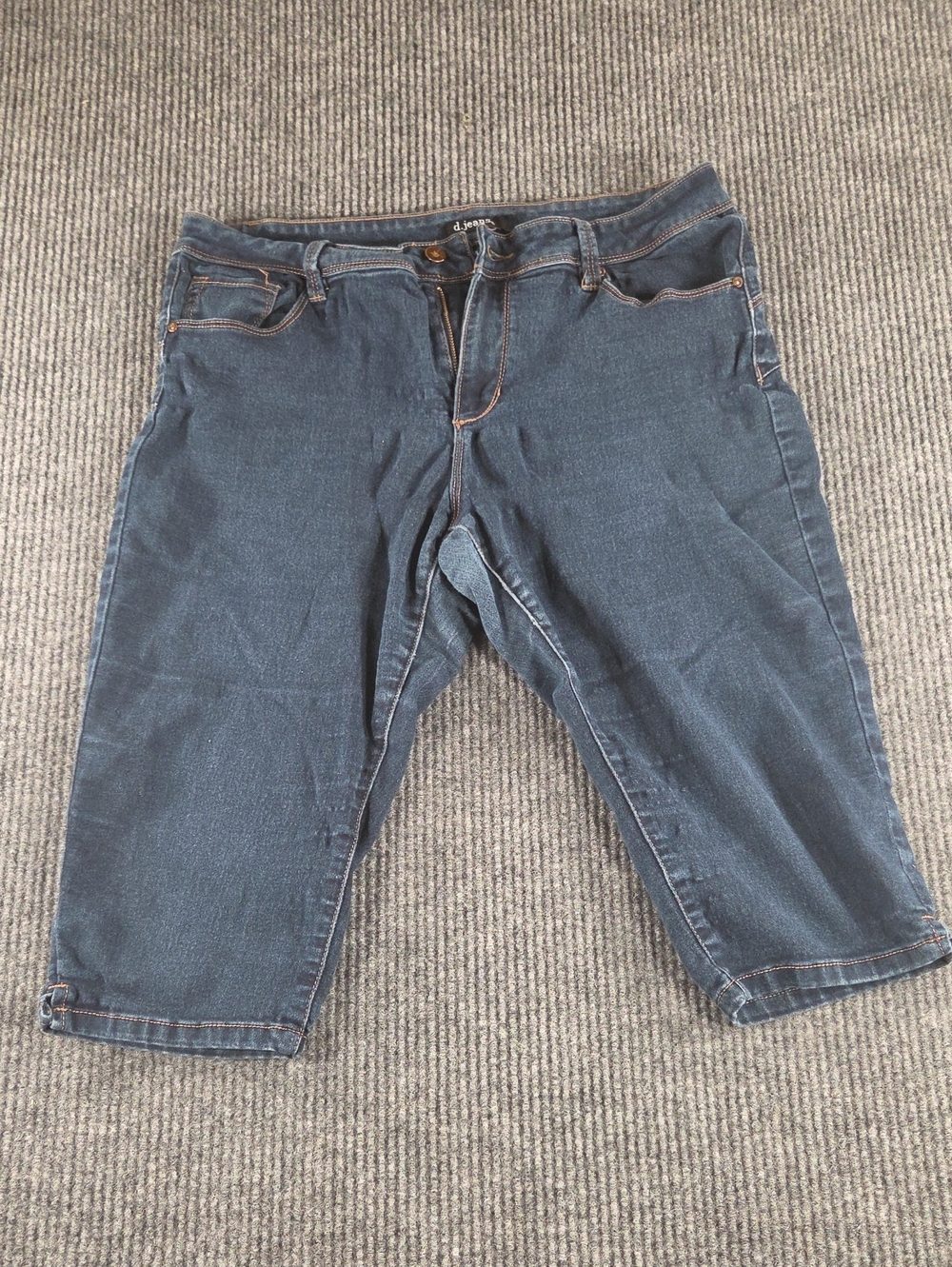 Men's Dark Blue Denim Jeans Shorts